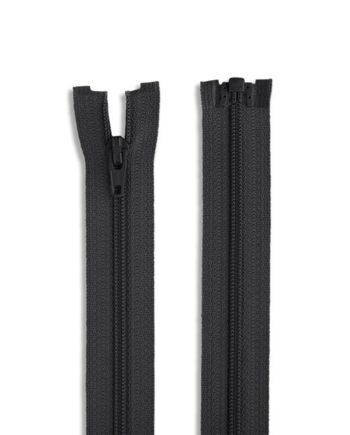 YKK #3 24" Nylon Coil Jacket Zipper - Black